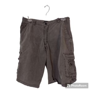 Hyper Jeans Authentic Standard Olive Green Men's Size 36 Cargo Shorts Logo